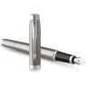 Набор из 2х ручек в подарочной коробке PARKER IM DUO STAINLESS STEEL CT;. Шариковая и перьевая ручка. 2183058